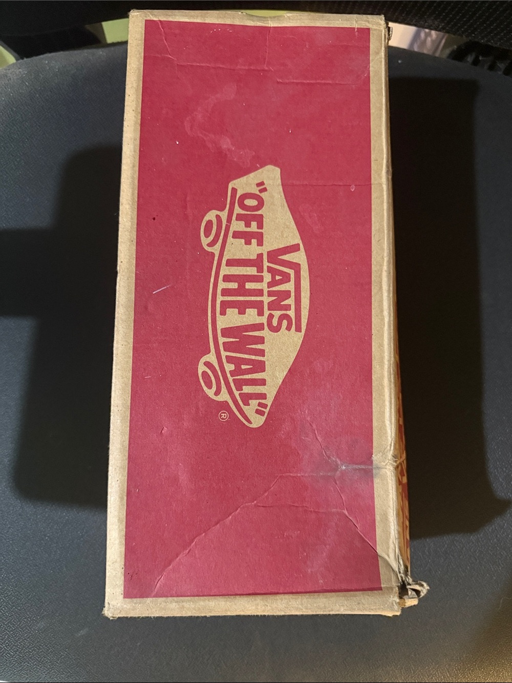Vans Red 'Off The Wall' Box Top Graphic